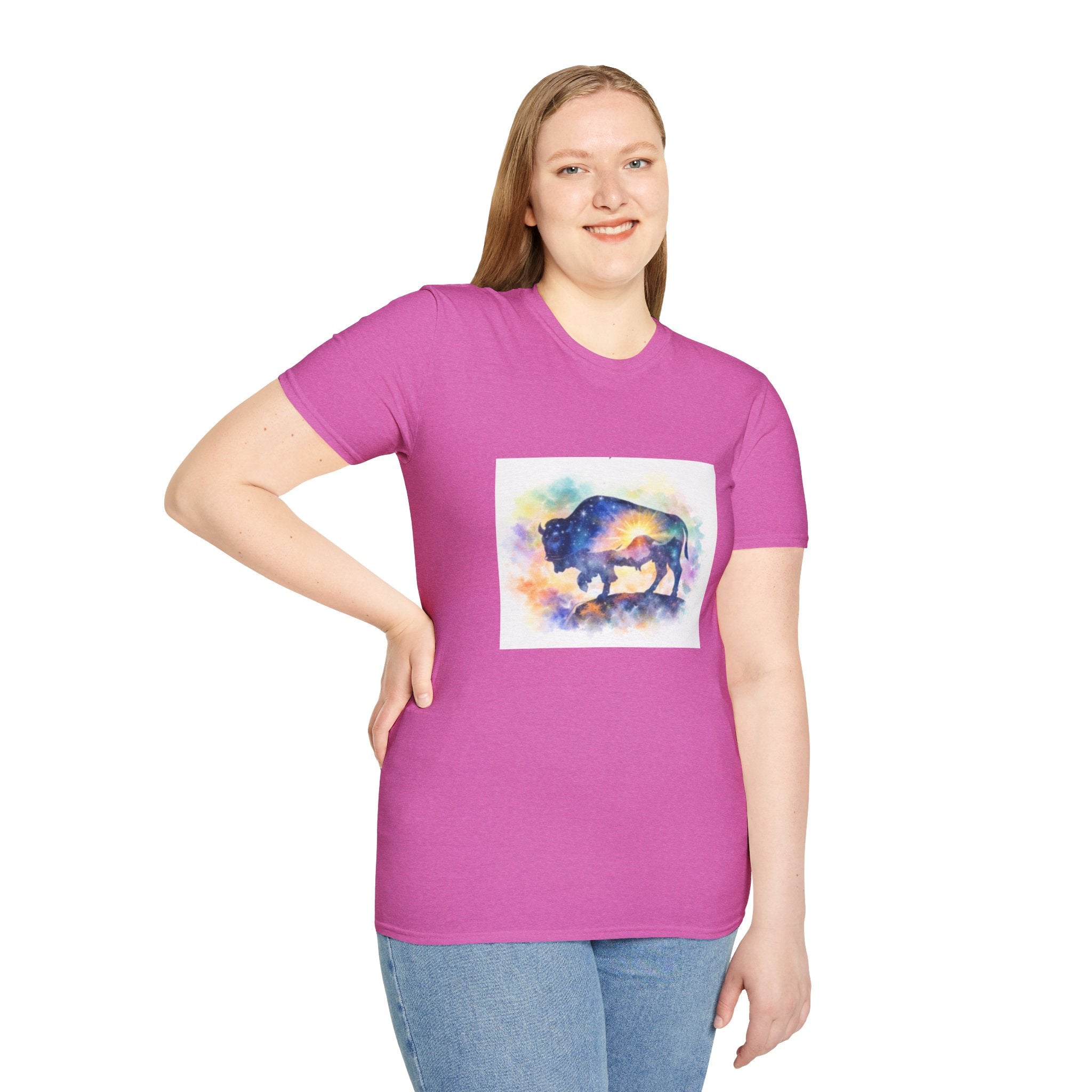 Colorful Watercolor Bison T-Shirt