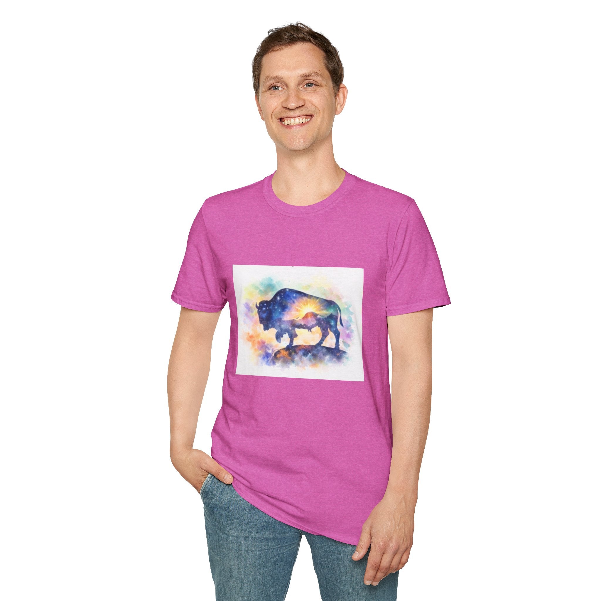 Colorful Watercolor Bison T-Shirt