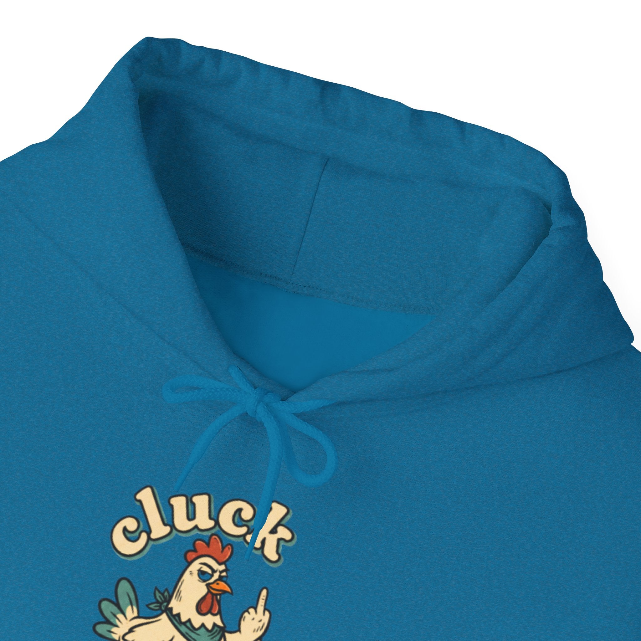 'Cluck Off' Chicken Hoodie – Funny Retro Farm Animal Pullover