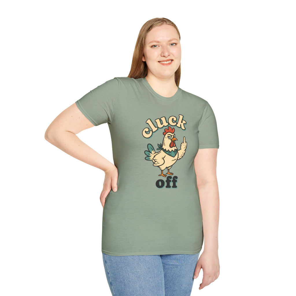 Cluck Off Chicken T-Shirt — Funny Retro Fowl Graphic Tee