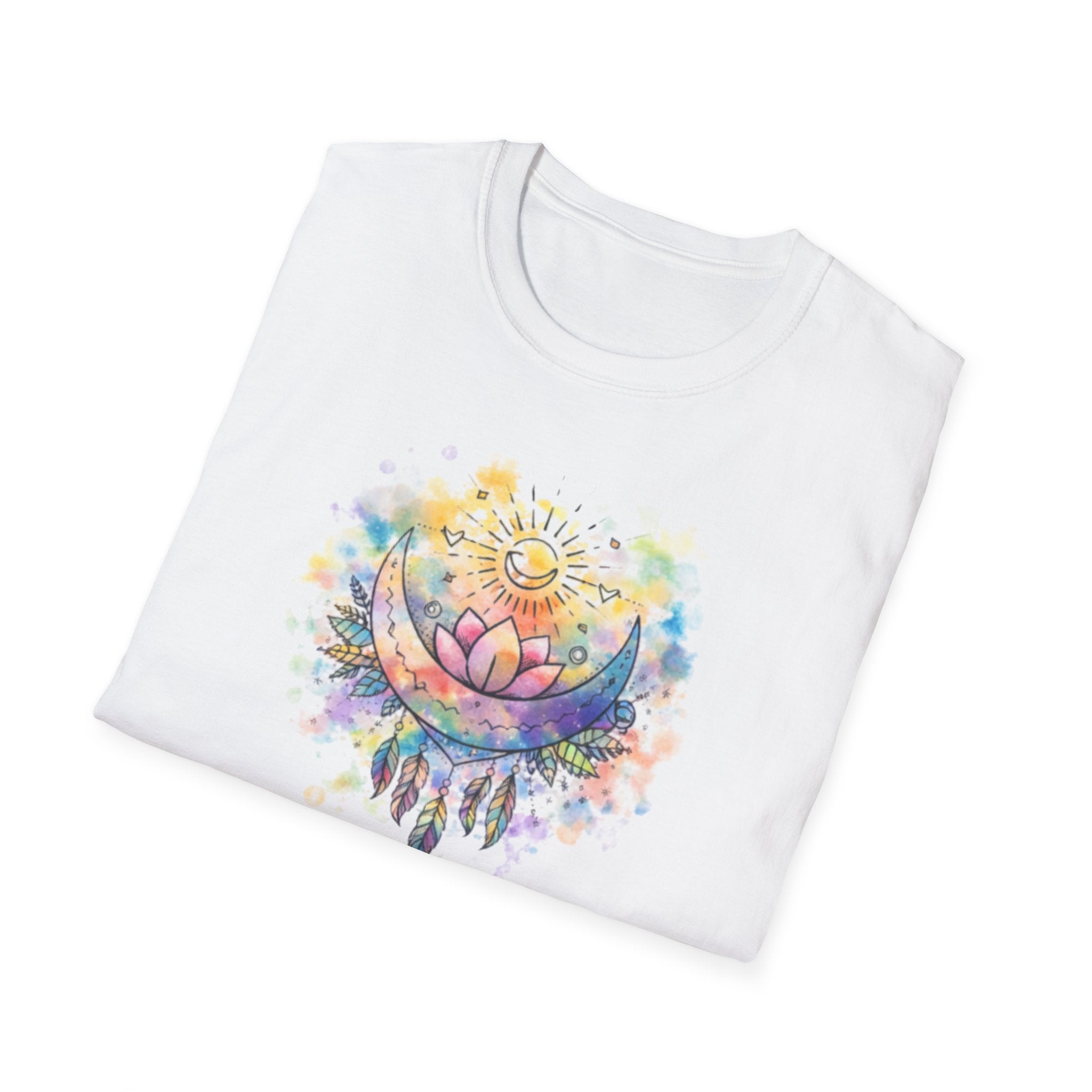Lotus Dreamcatcher Watercolor T-Shirt — Sun & Feather Spiritual Tee