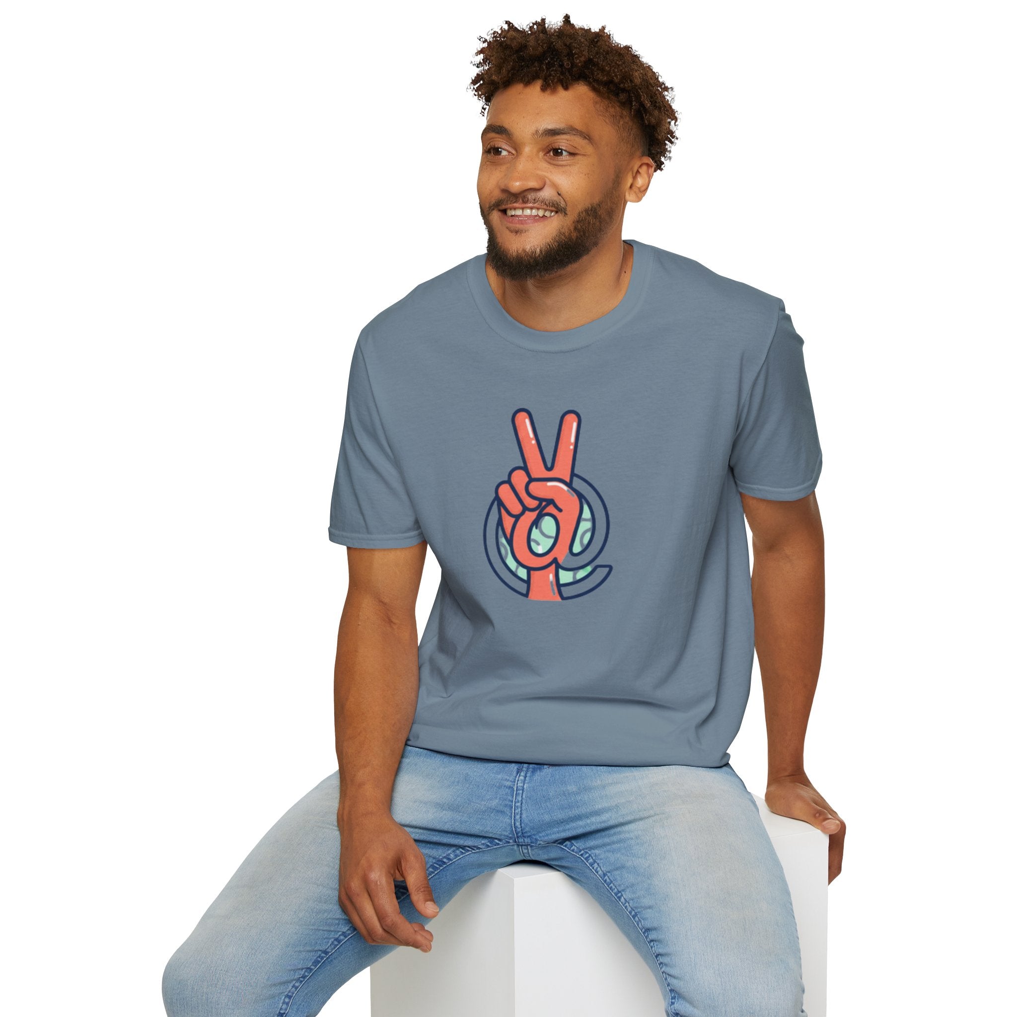 Peace Sign Hand T-Shirt | Retro Vibes, Minimal Graphic