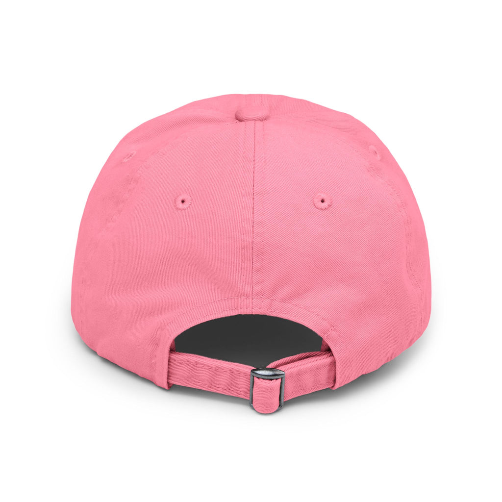 Wolf Moon Distressed Cap — Watercolor Nightscape Hat