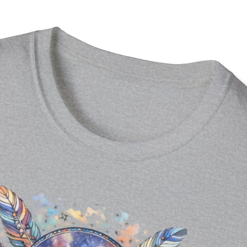 Watercolor Dreamcatcher Sunset T-Shirt — Boho Spiritual Tee