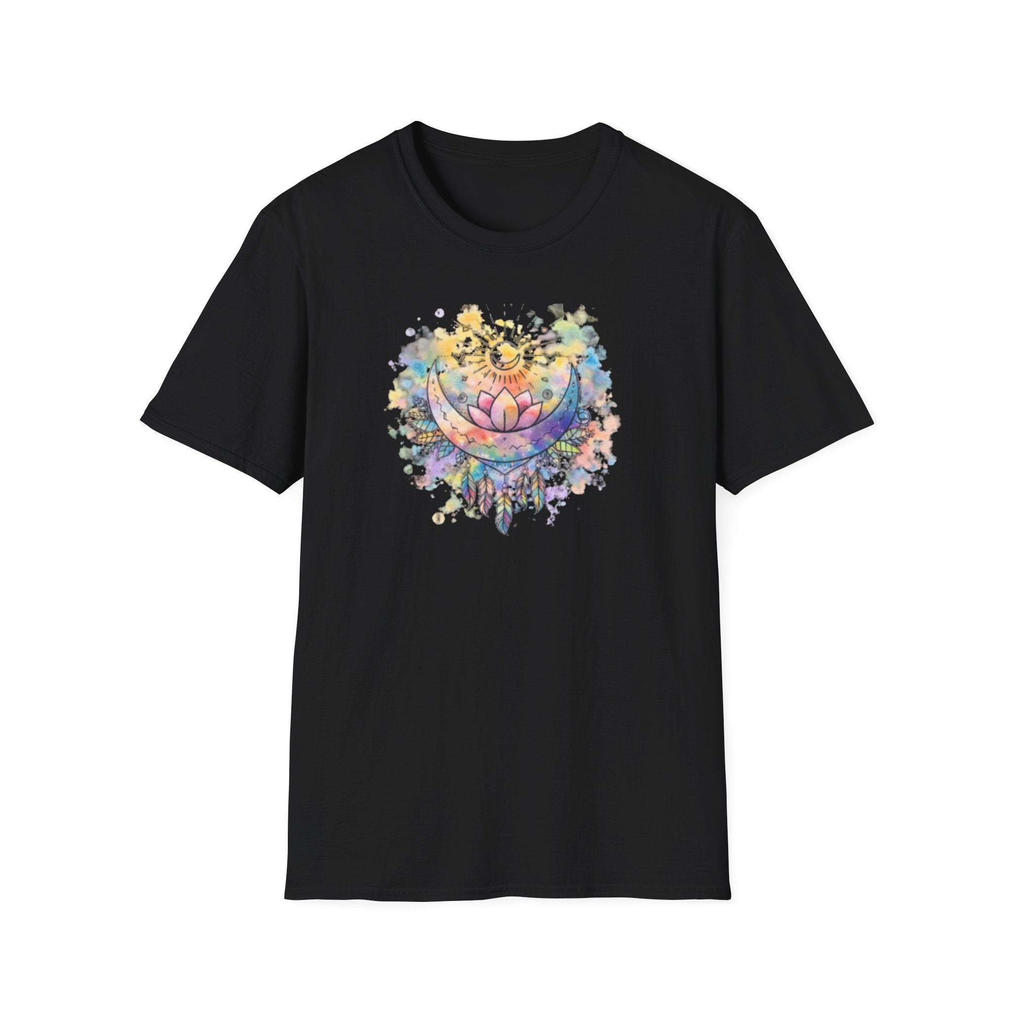 Lotus Dreamcatcher Watercolor T-Shirt — Sun & Feather Spiritual Tee