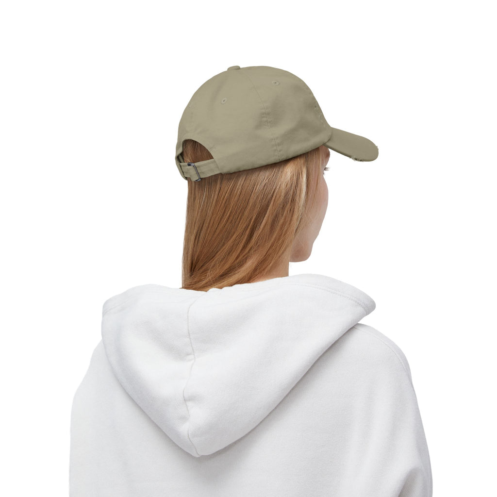 Distressed Buffalo Cap — Watercolor Bison Patch Hat