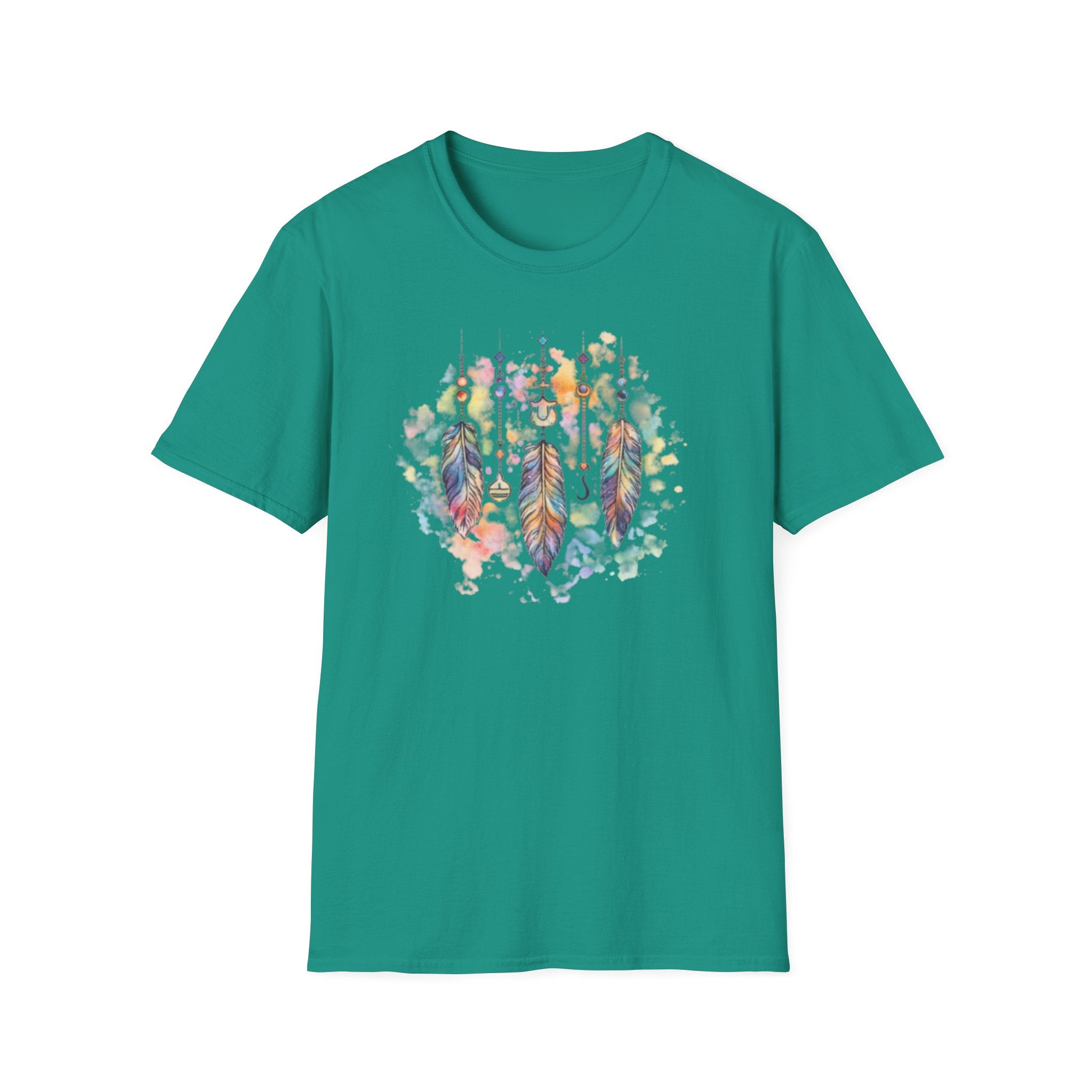 Watercolor Dreamcatcher T-Shirt — Boho Feather Graphic Tee