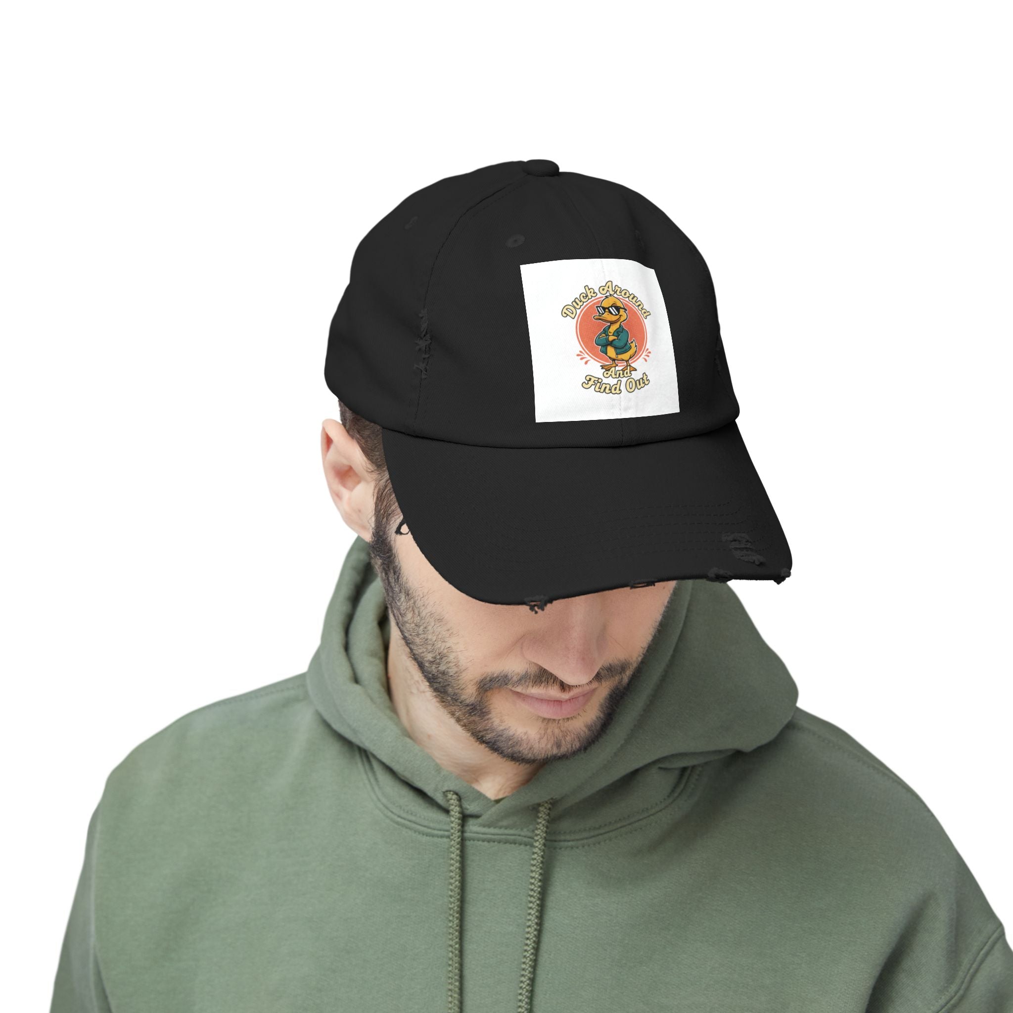 Duck Around and Find Out — Vintage Cartoon Distressed Cap