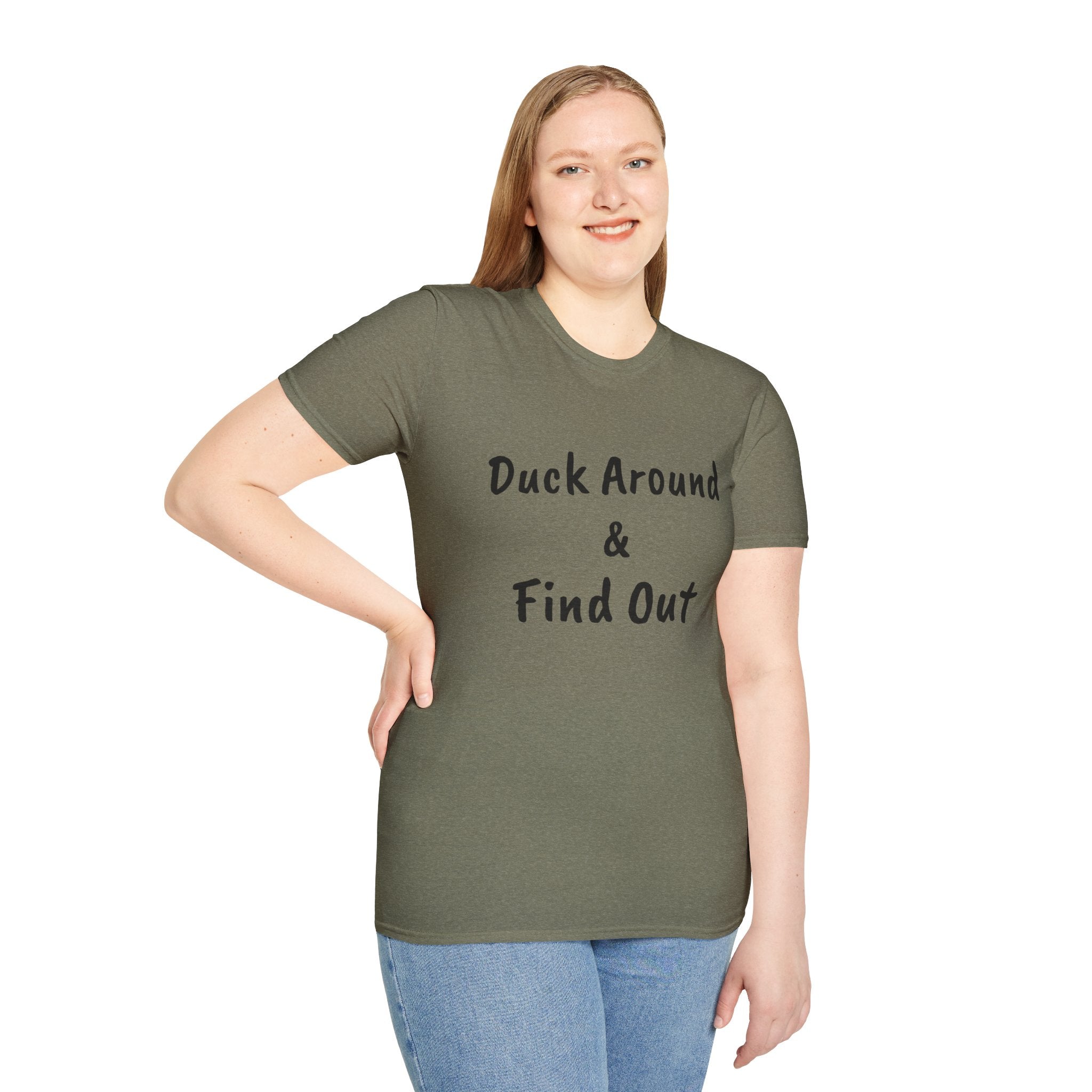 "Duck Around and Find Out" Tee — Women's Softstyle T-Shirt