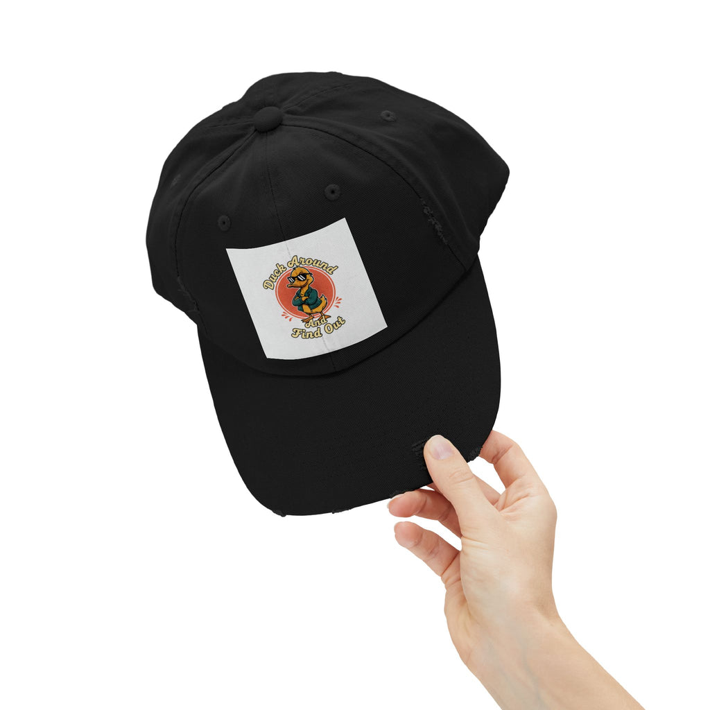 Duck Around and Find Out — Vintage Cartoon Distressed Cap