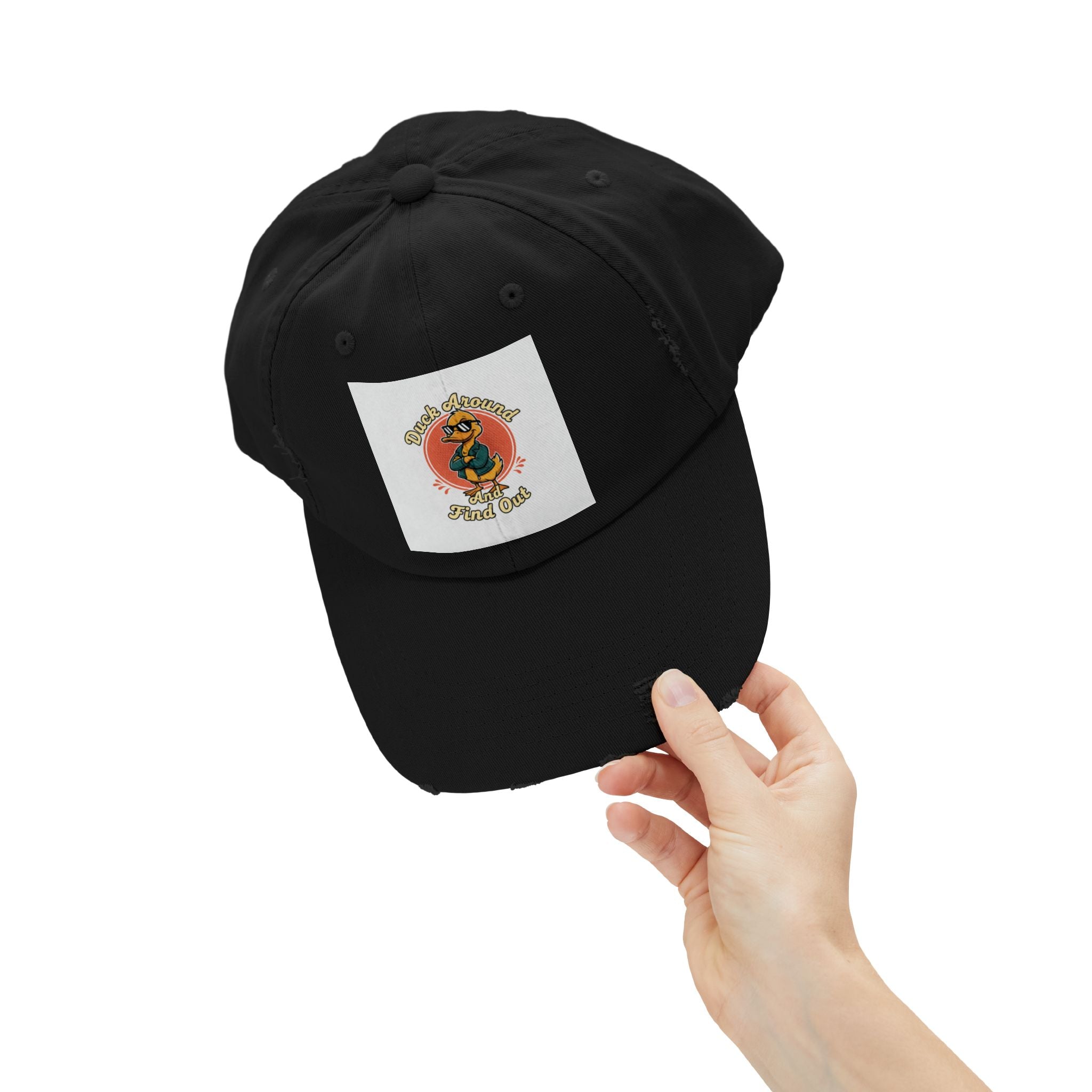 Duck Around and Find Out — Vintage Cartoon Distressed Cap