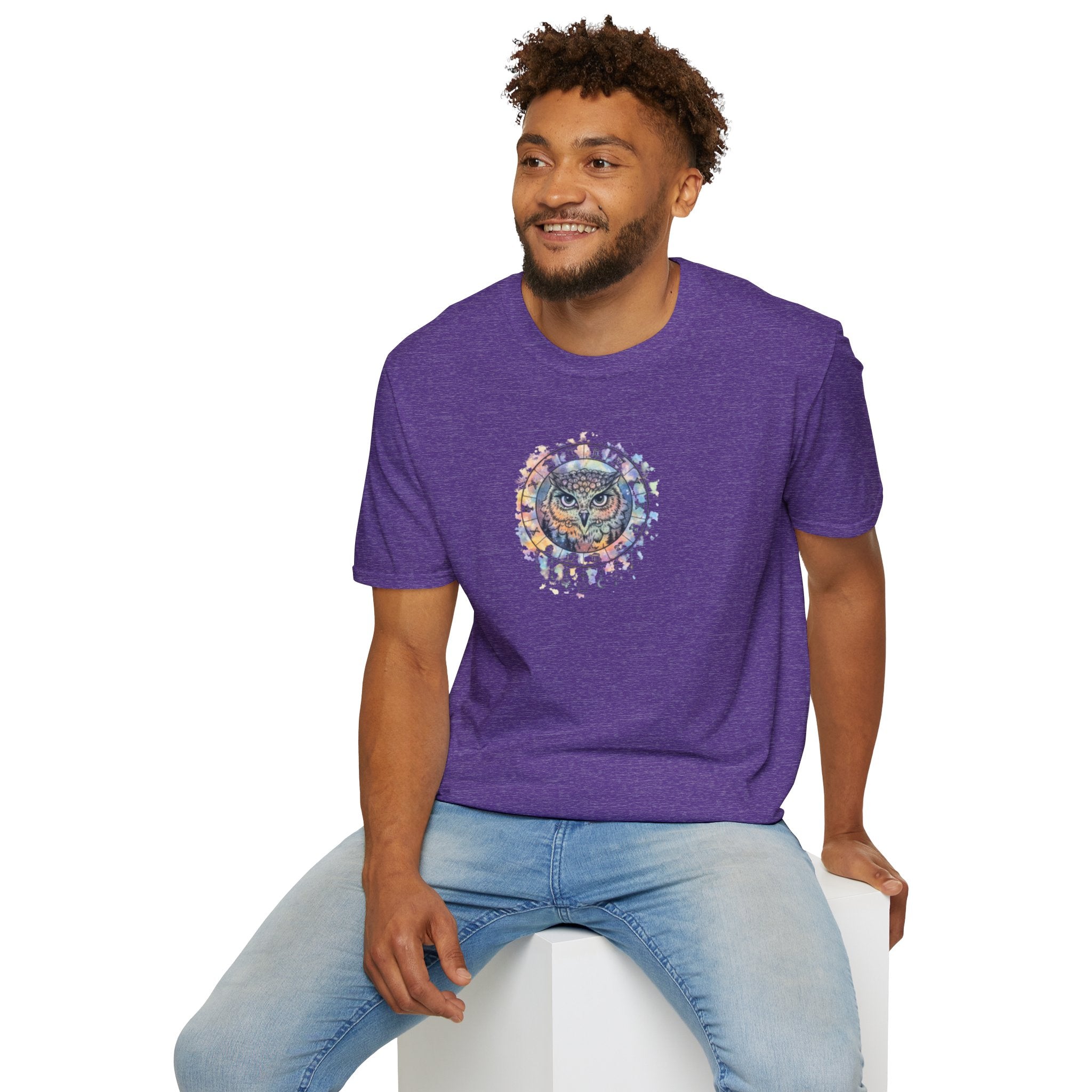 Watercolor Owl Mandala Spiritual T-Shirt Unisex