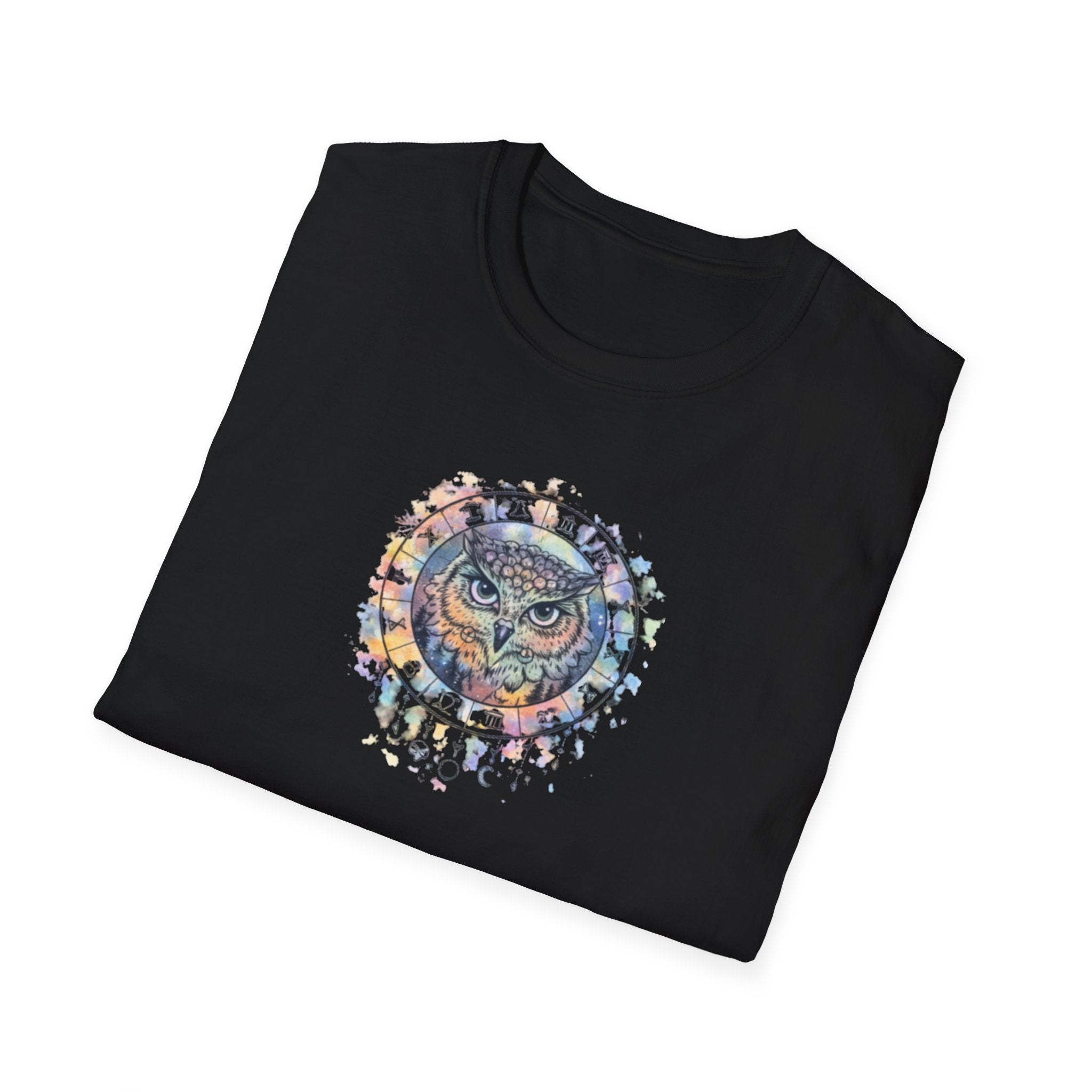 Watercolor Owl Mandala Spiritual T-Shirt Unisex