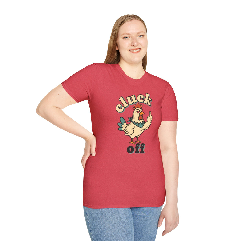 Cluck Off Chicken T-Shirt — Funny Retro Fowl Graphic Tee