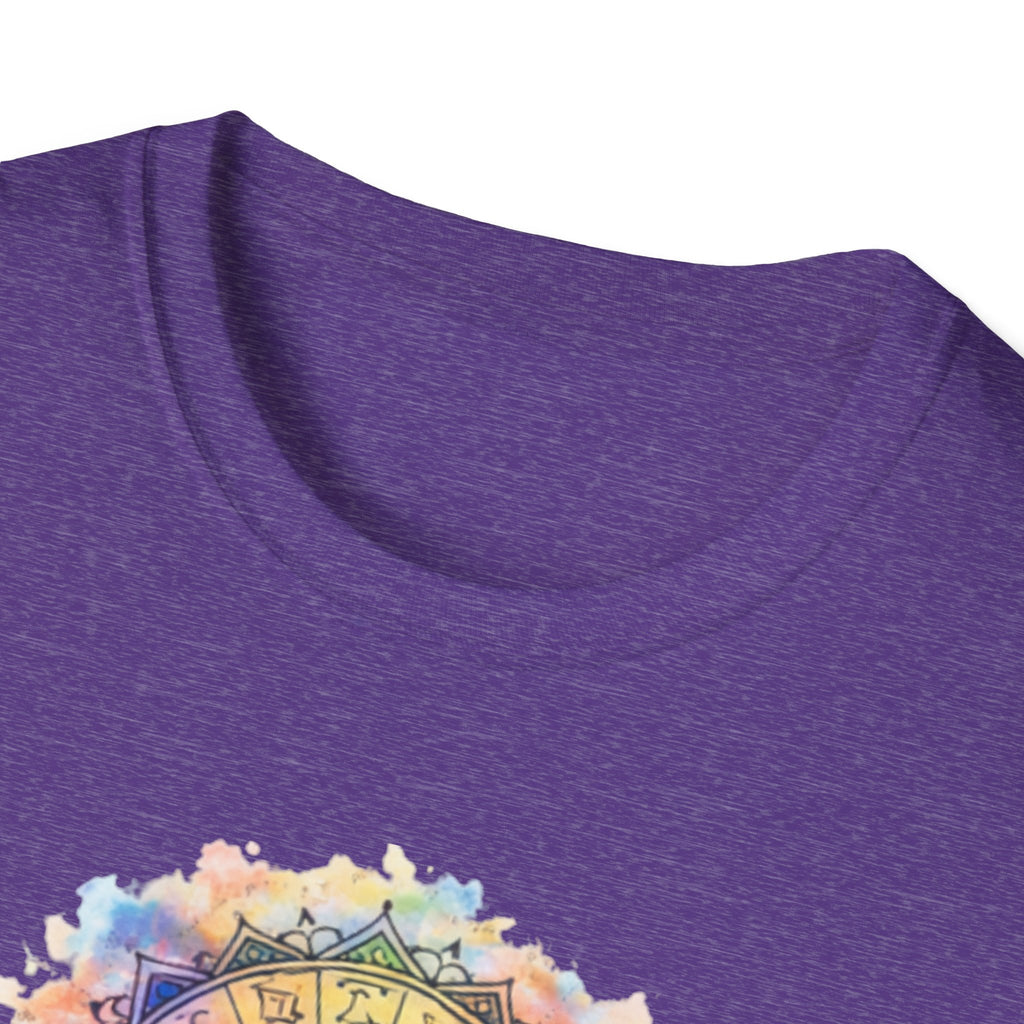 Sun & Moon Zodiac T-Shirt — Watercolor Astrological Mandala Tee