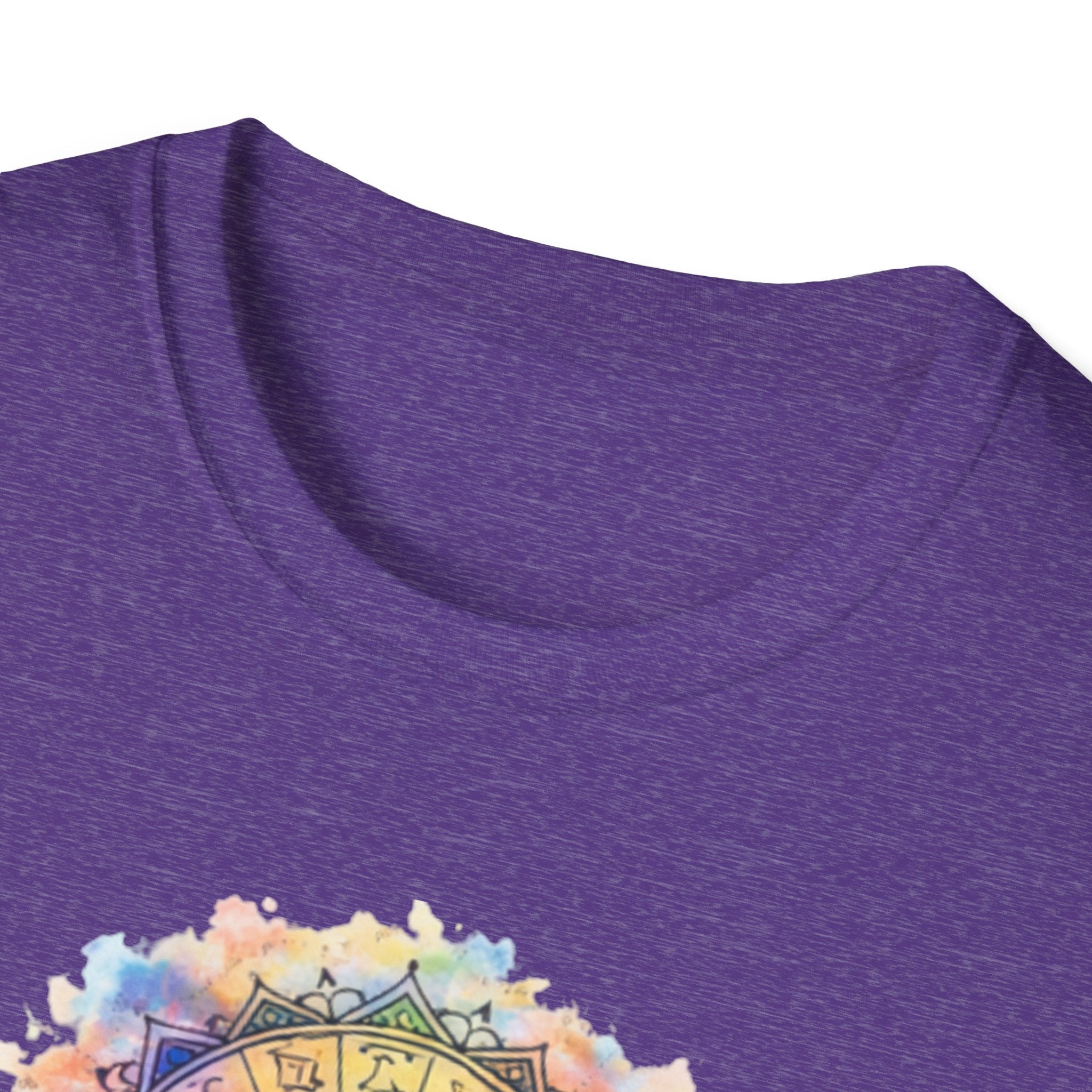Sun & Moon Zodiac T-Shirt — Watercolor Astrological Mandala Tee
