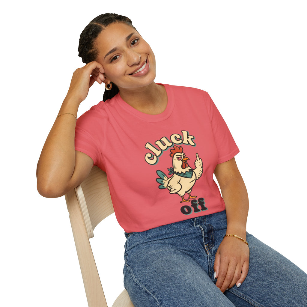Cluck Off Chicken T-Shirt — Funny Retro Fowl Graphic Tee