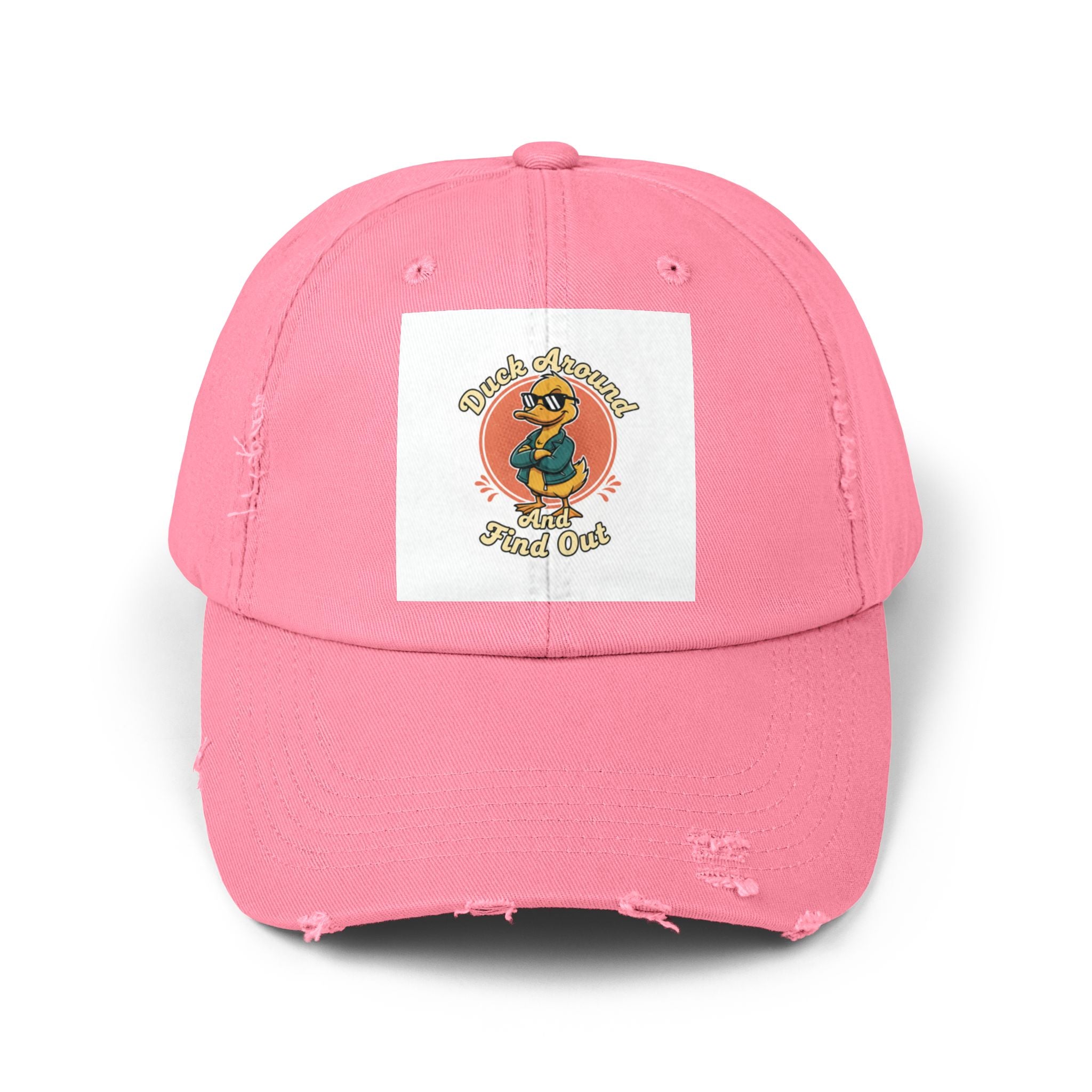 Duck Around and Find Out — Vintage Cartoon Distressed Cap