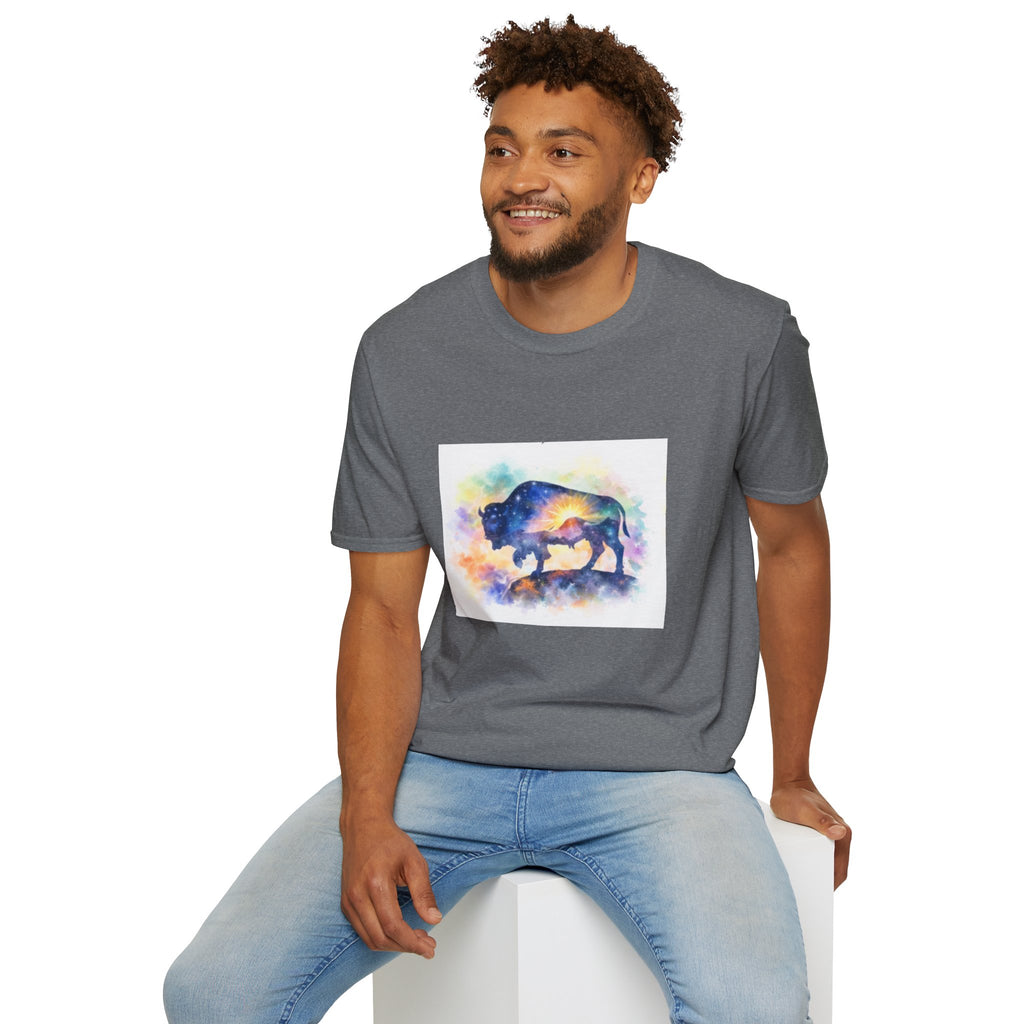 Colorful Watercolor Bison T-Shirt