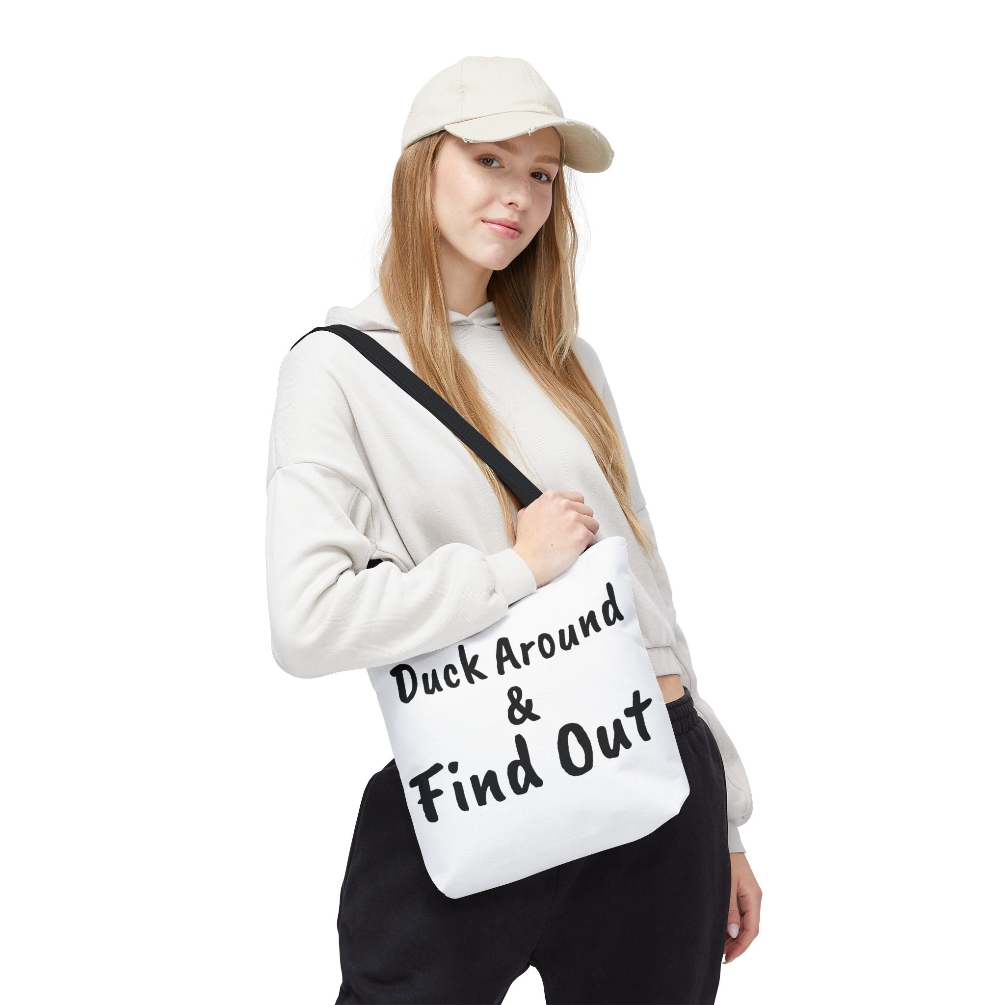 Duck Around Find Out Hoodie | Funny Phrase Pullover Sweatshirt