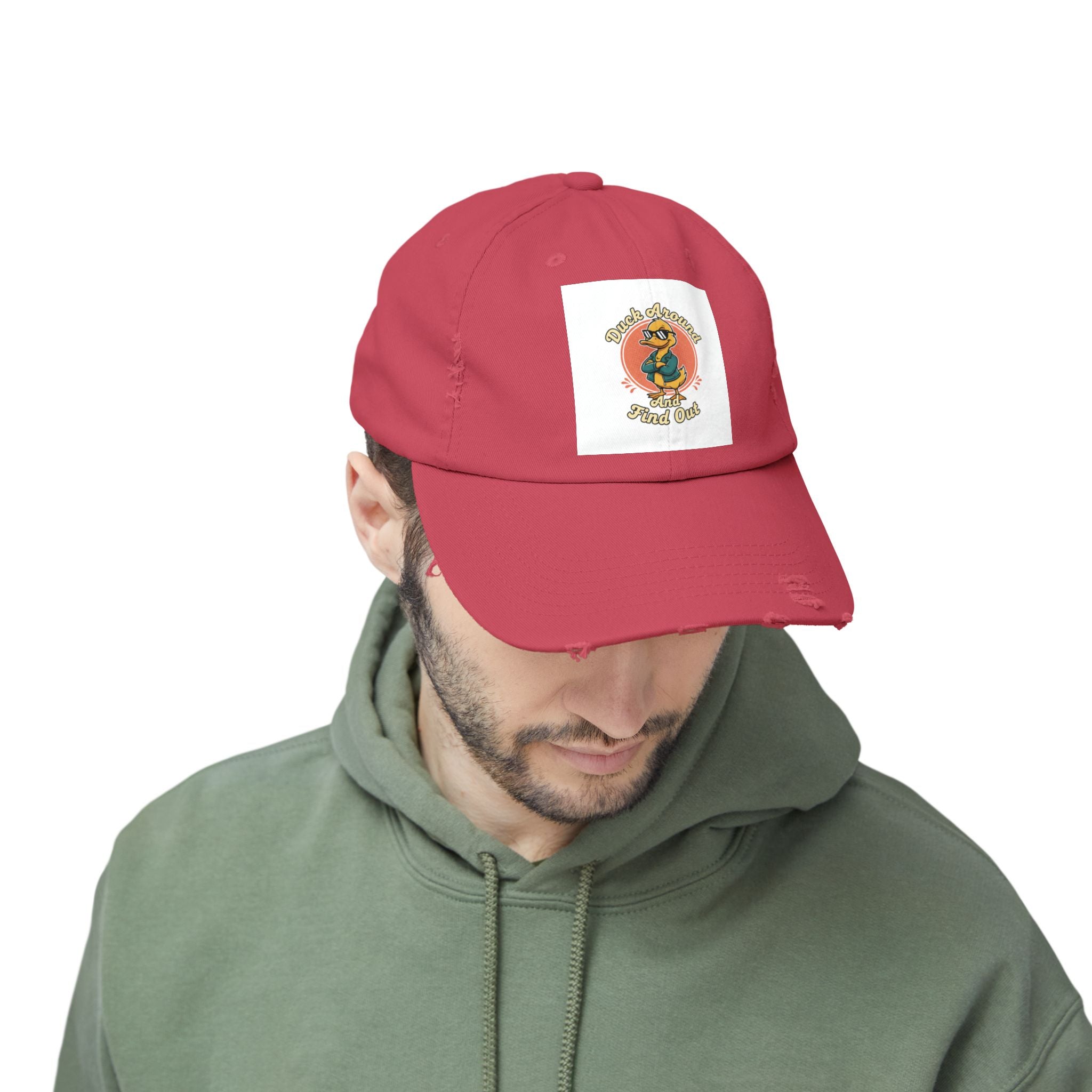 Duck Around and Find Out — Vintage Cartoon Distressed Cap