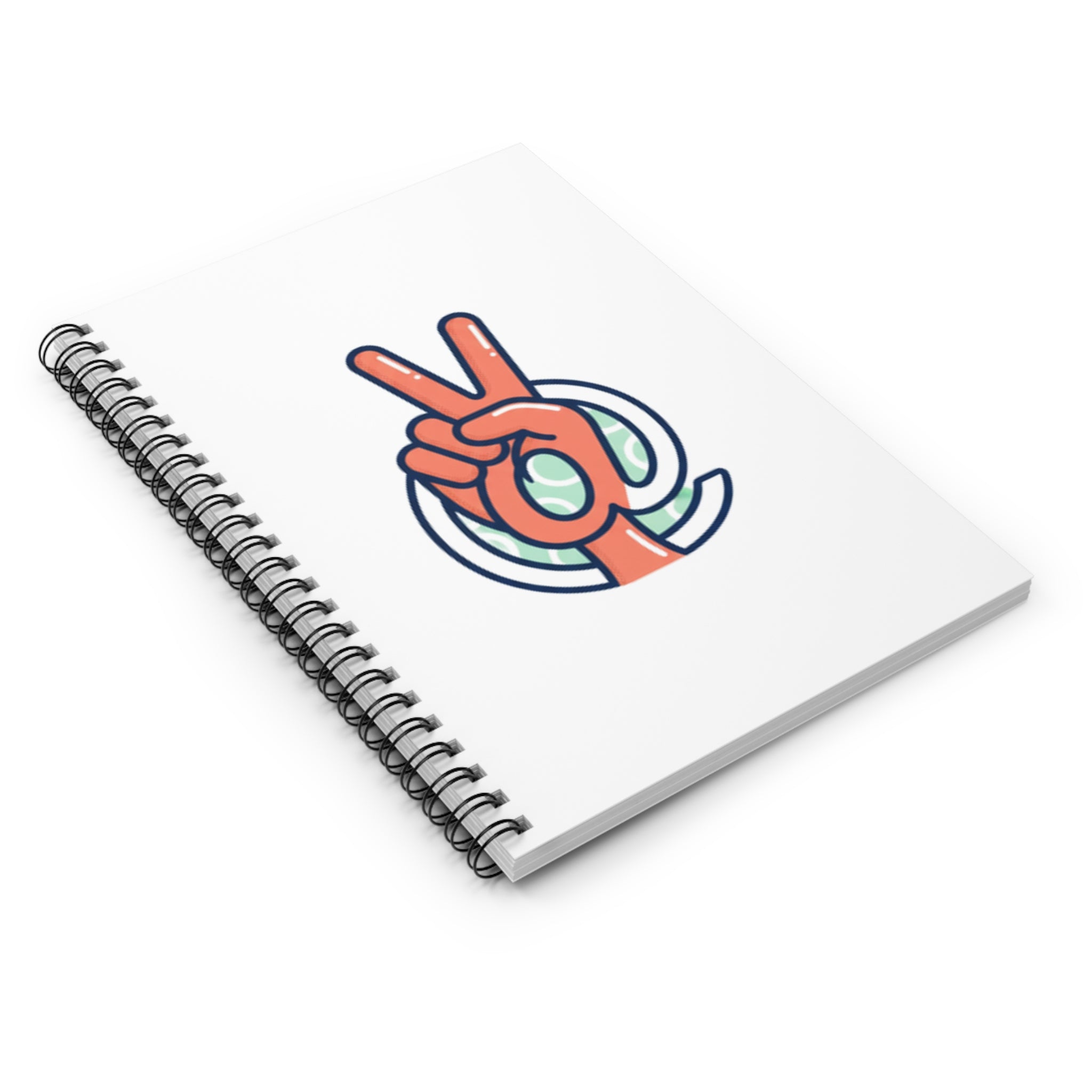 At Peace Spiral Notebook — Retro