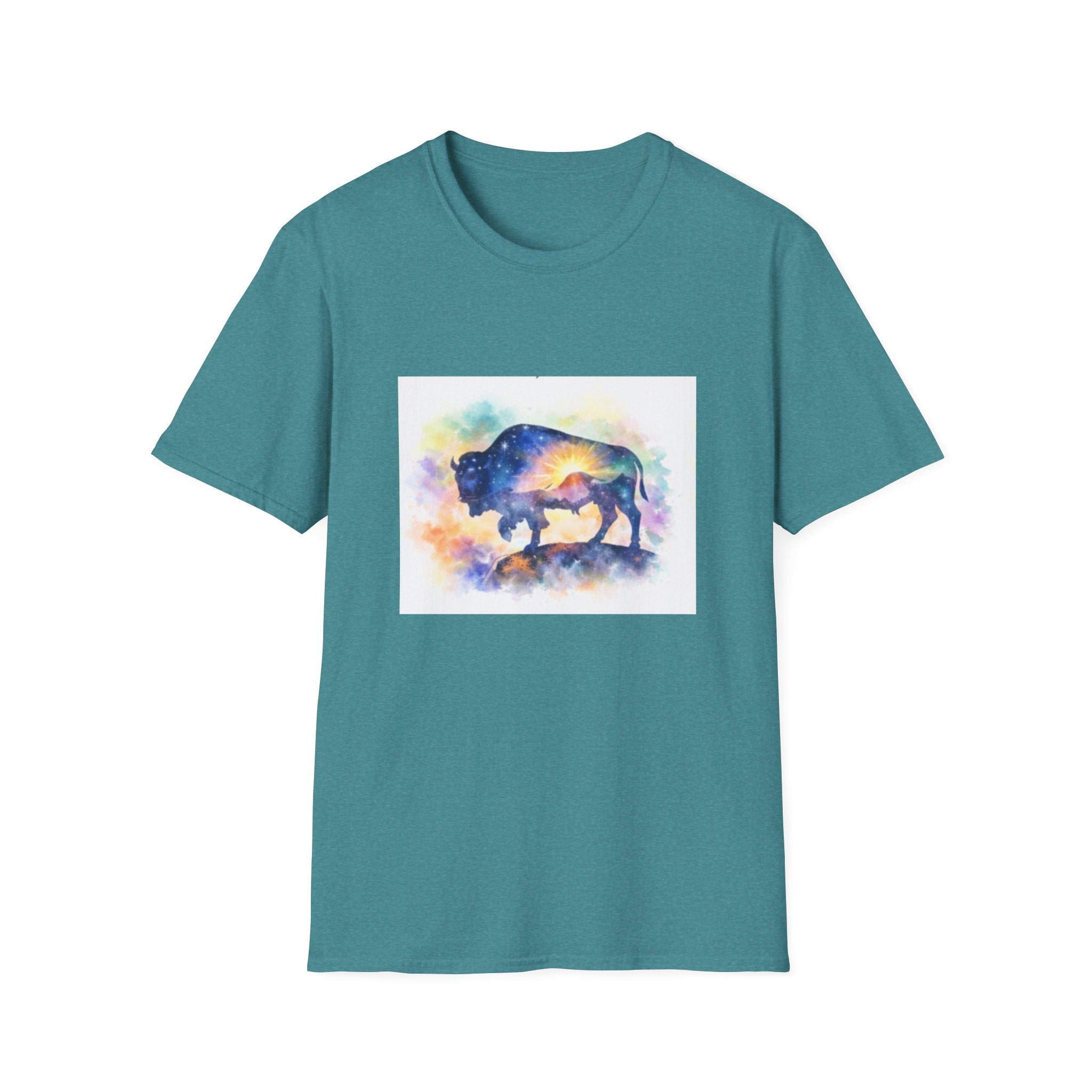 Colorful Watercolor Bison T-Shirt