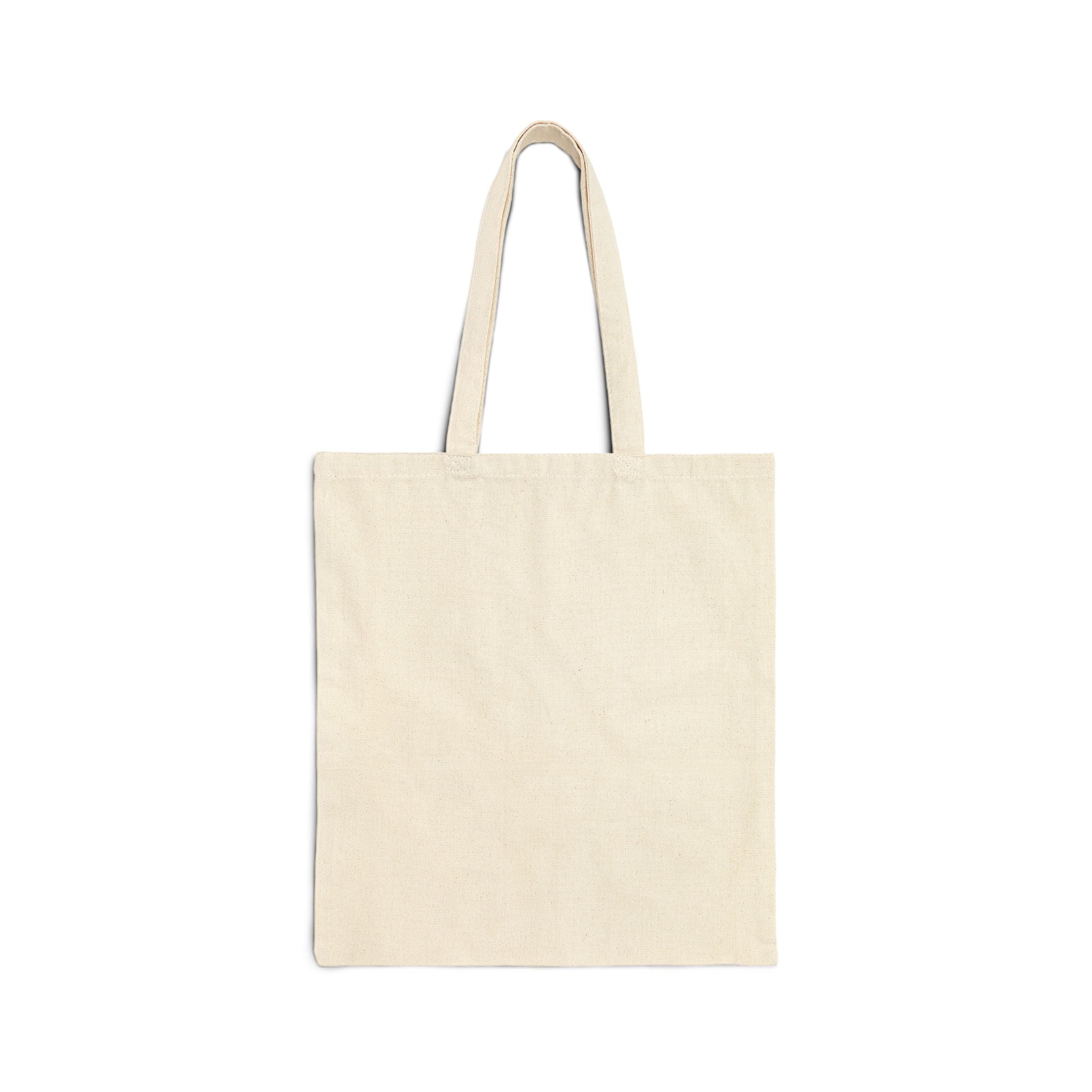 At Peace Canvas Tote Bag — Cotton Canvas Carryall with 'At Peace' Design