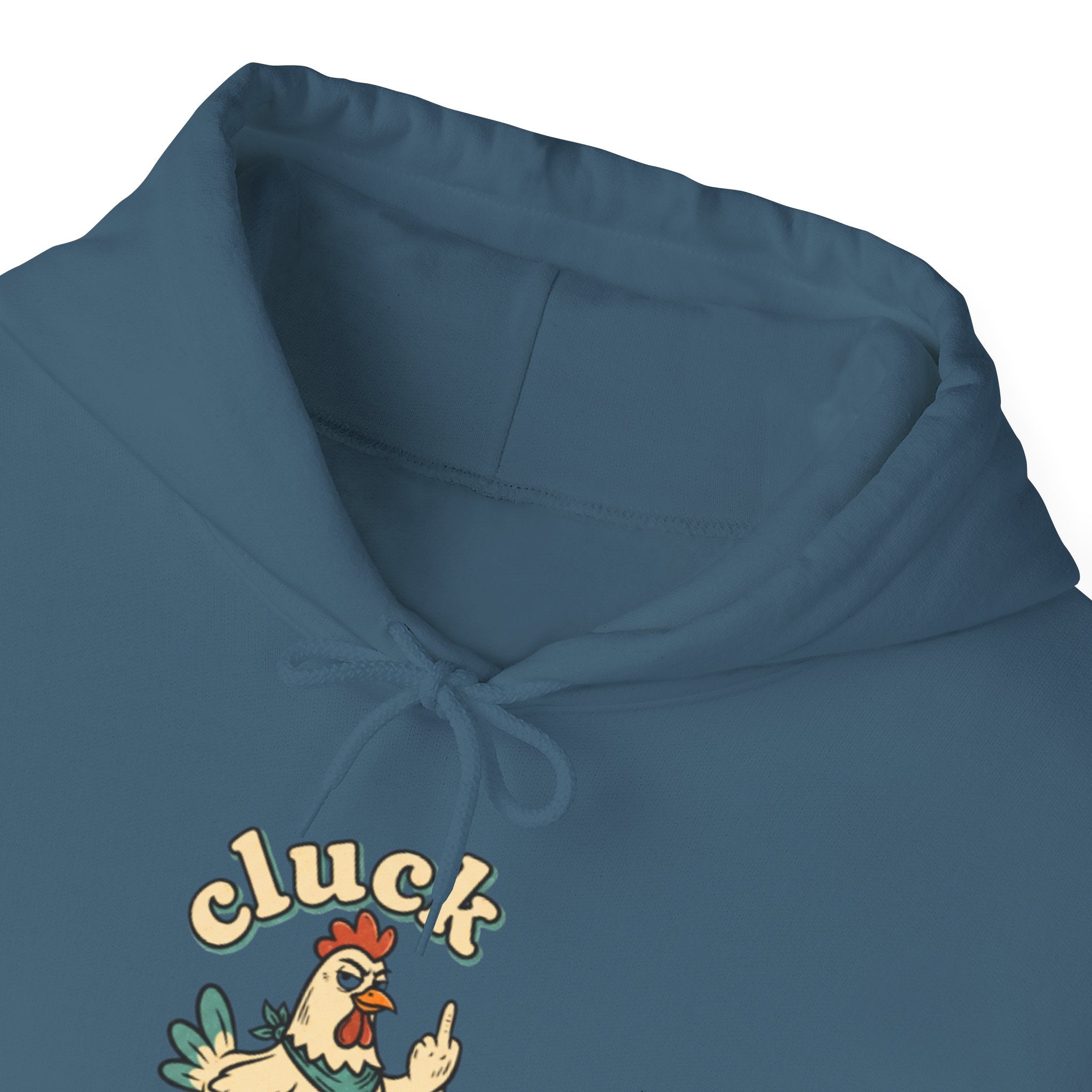 'Cluck Off' Chicken Hoodie – Funny Retro Farm Animal Pullover