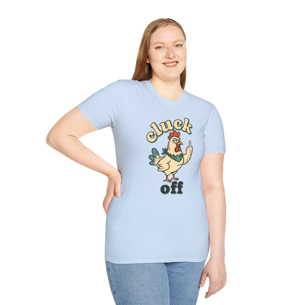 Cluck Off Chicken T-Shirt — Funny Retro Fowl Graphic Tee