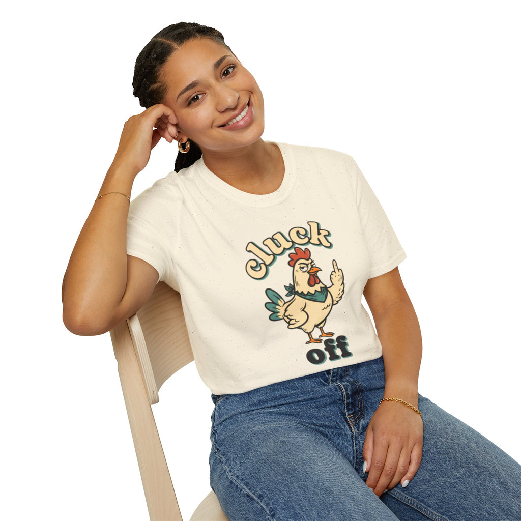 Cluck Off Chicken T-Shirt — Funny Retro Fowl Graphic Tee