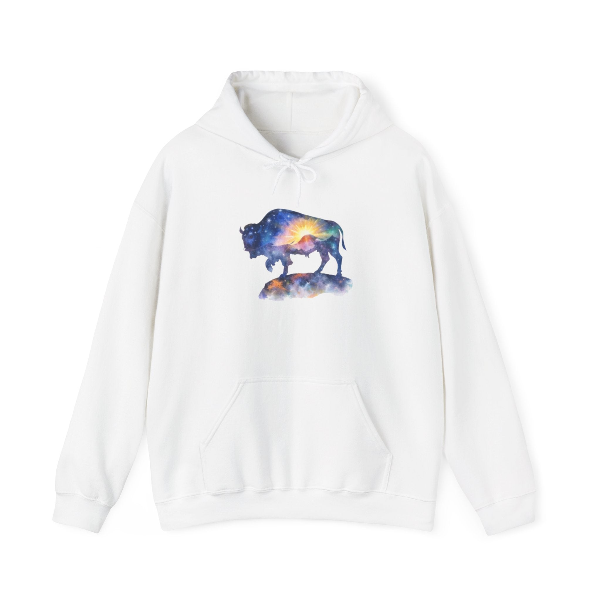 Colorful Bison Graphic Pullover