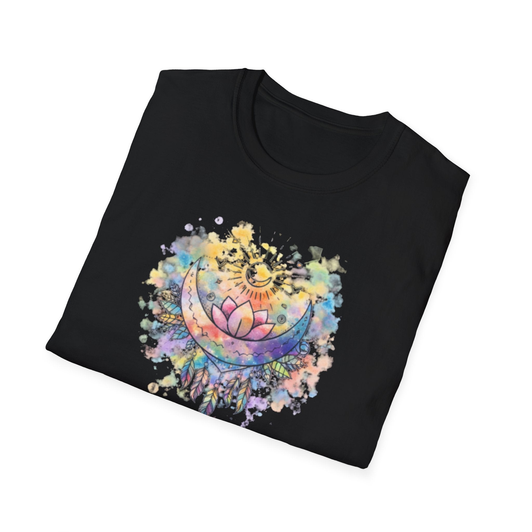 Lotus Dreamcatcher Watercolor T-Shirt — Sun & Feather Spiritual Tee