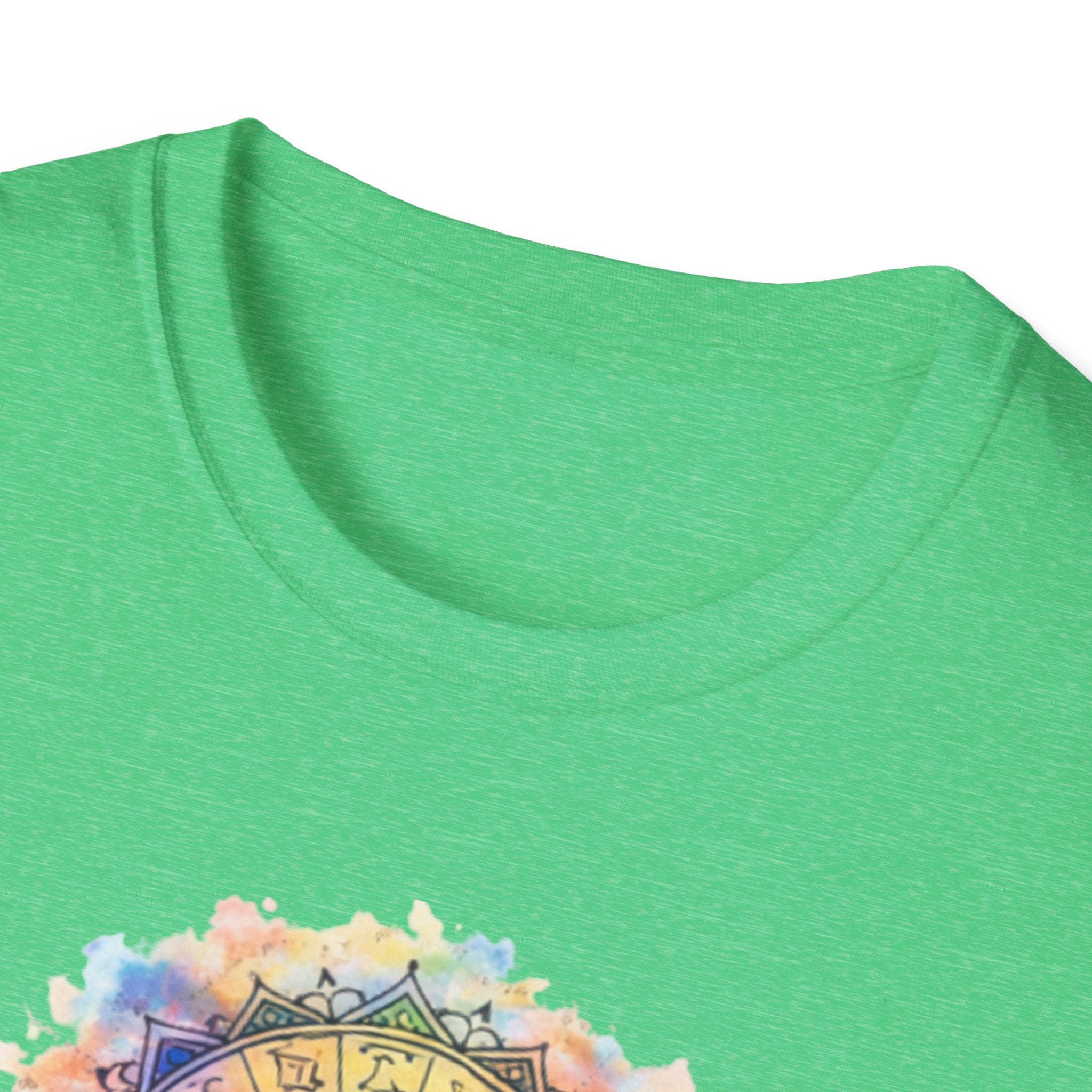 Sun & Moon Zodiac T-Shirt — Watercolor Astrological Mandala Tee