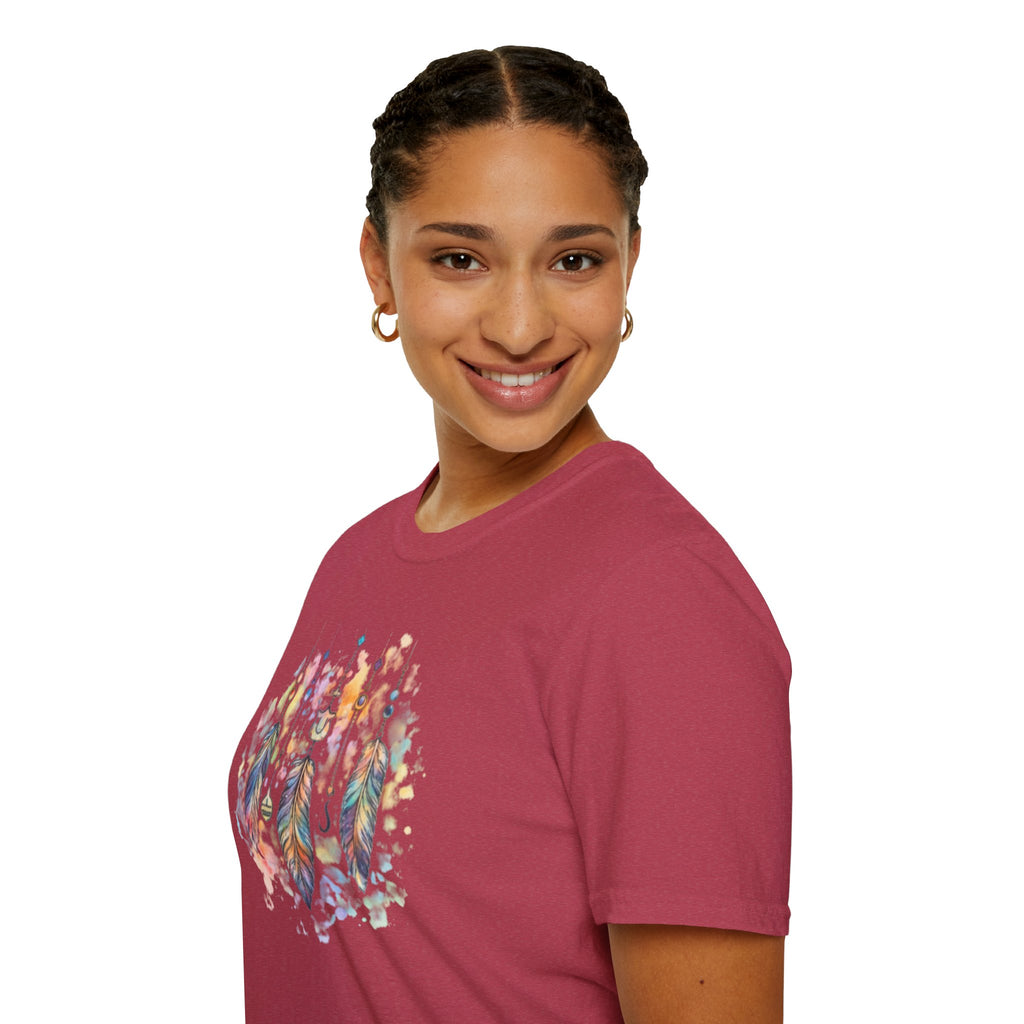 Watercolor Dreamcatcher T-Shirt — Boho Feather Graphic Tee