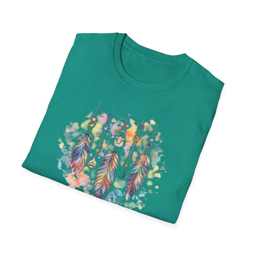 Watercolor Dreamcatcher T-Shirt — Boho Feather Graphic Tee