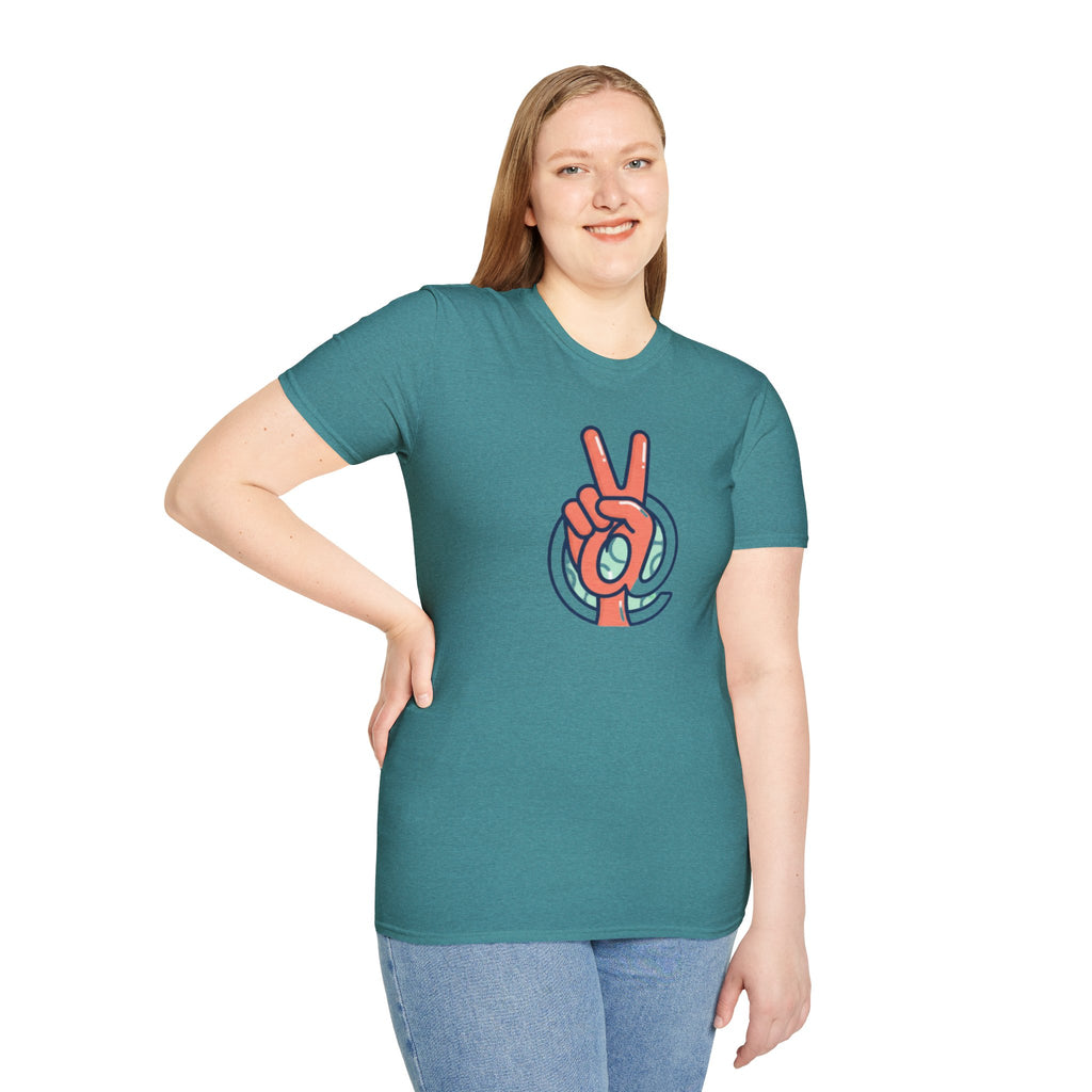 Peace Sign Hand T-Shirt | Retro Vibes, Minimal Graphic