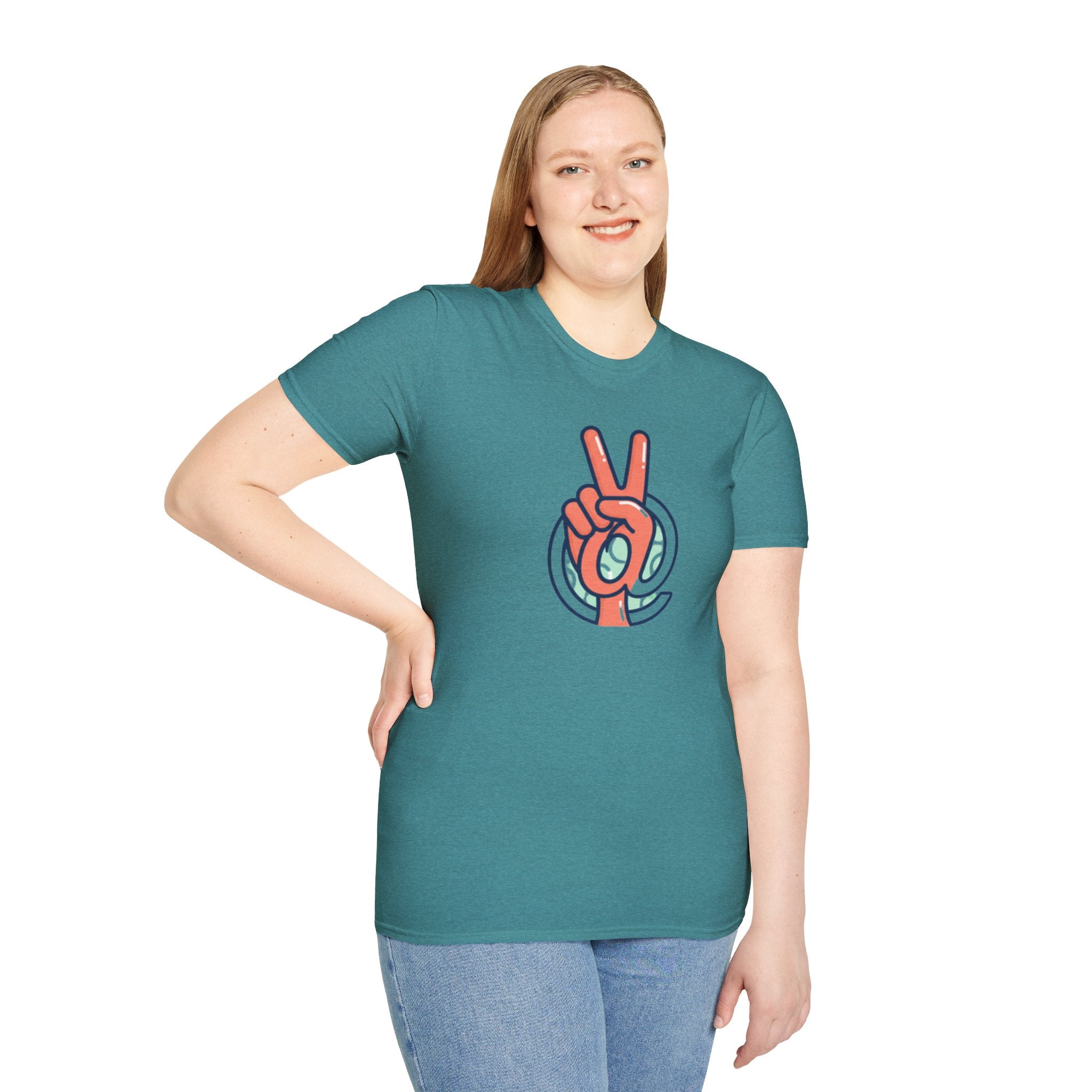Peace Sign Hand T-Shirt | Retro Vibes, Minimal Graphic