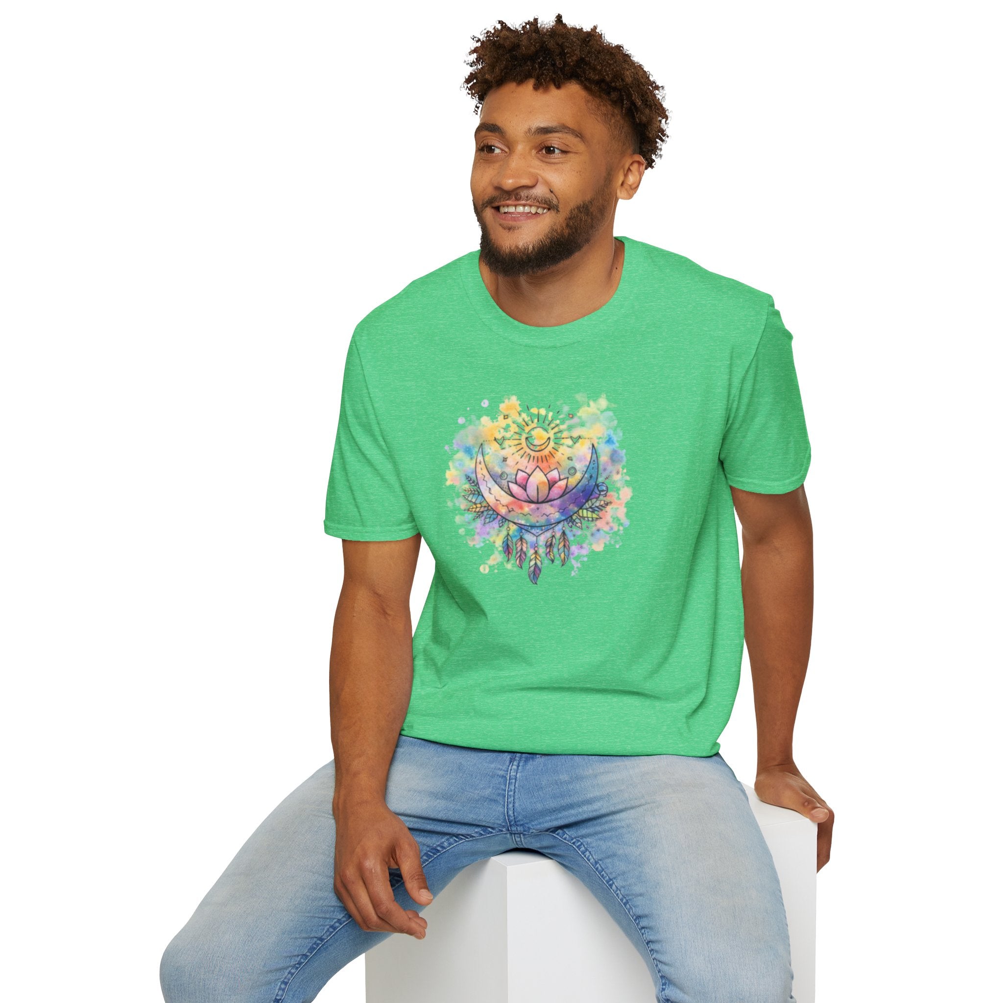 Lotus Dreamcatcher Watercolor T-Shirt — Sun & Feather Spiritual Tee